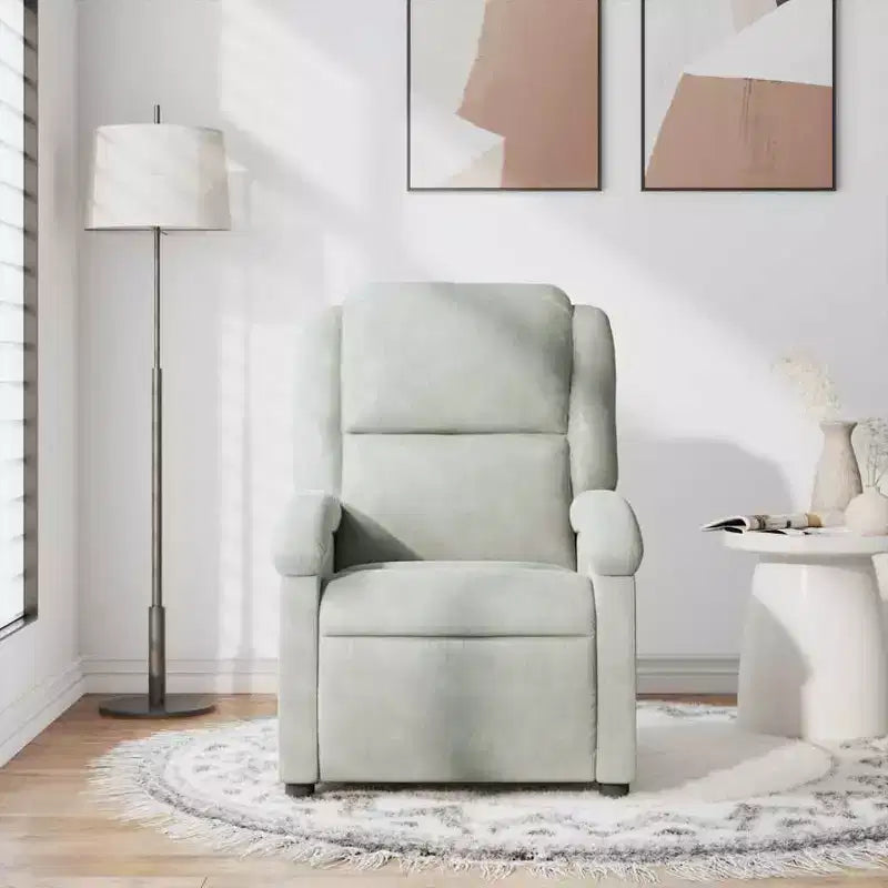 vidaXL Massage Recliner Chair Wingback Armchair Home Theater Cinema Velvet