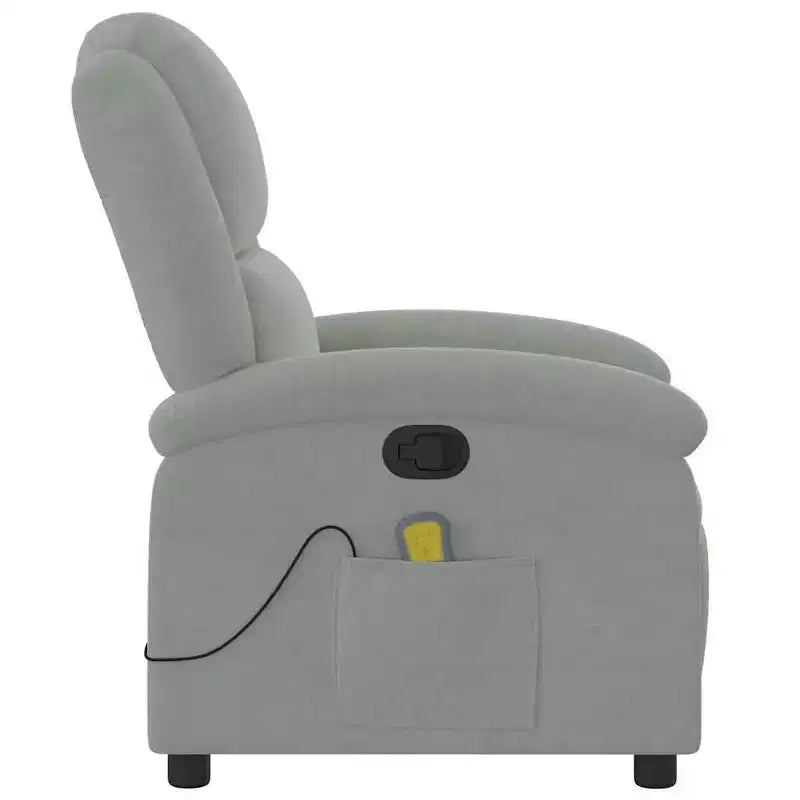 vidaXL Massage Recliner Chair Wingback Armchair Home Theater Cinema Velvet