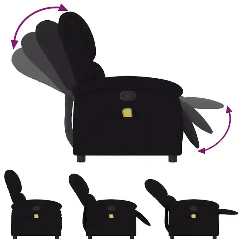 vidaXL Massage Recliner Chair Wingback Armchair Home Theater Cinema Velvet