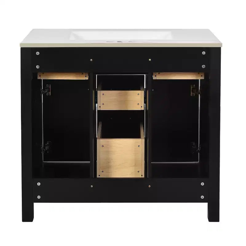 36 Bathroom Vanity Sink Combo, Bathroom Storage Cabinet with Drawers, Single Sink Bathroom Vanity with Solid Wood Frame