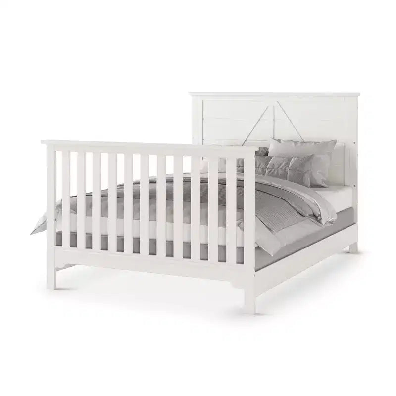 Child Craft Woodland 4-in-1 Convertible Crib, Converts to Day Bed, Toddler Bed, Full Size Bed, 3 Mattress Positions, Baby Safe Finish