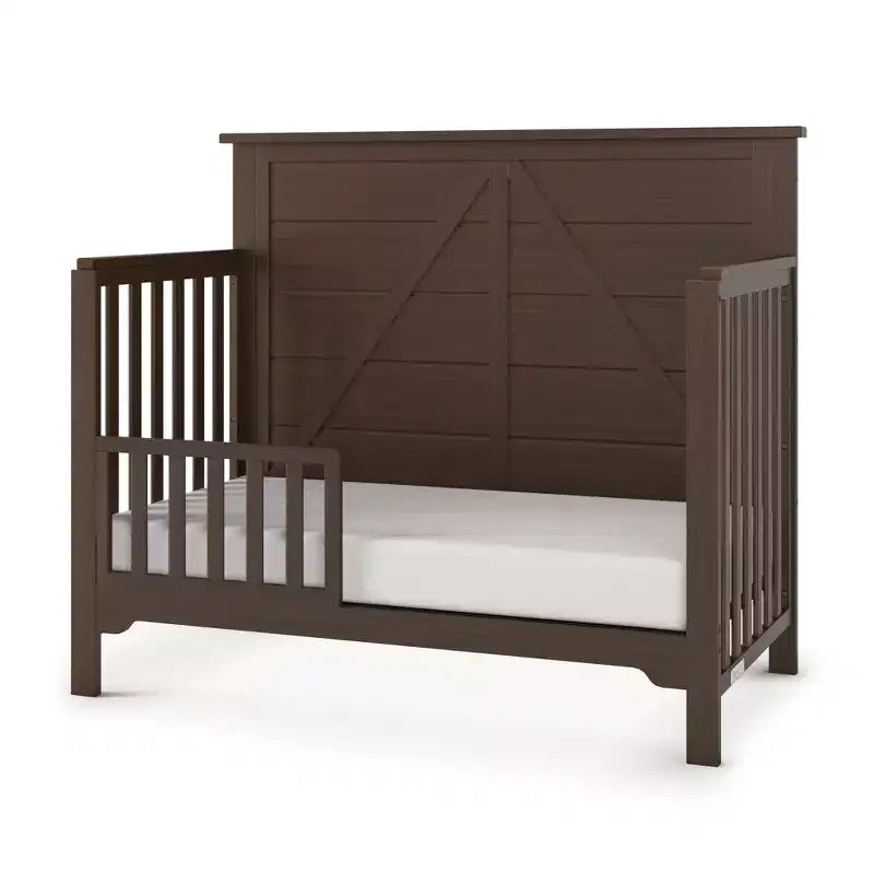 Child Craft Woodland 4-in-1 Convertible Crib, Converts to Day Bed, Toddler Bed, Full Size Bed, 3 Mattress Positions, Baby Safe Finish
