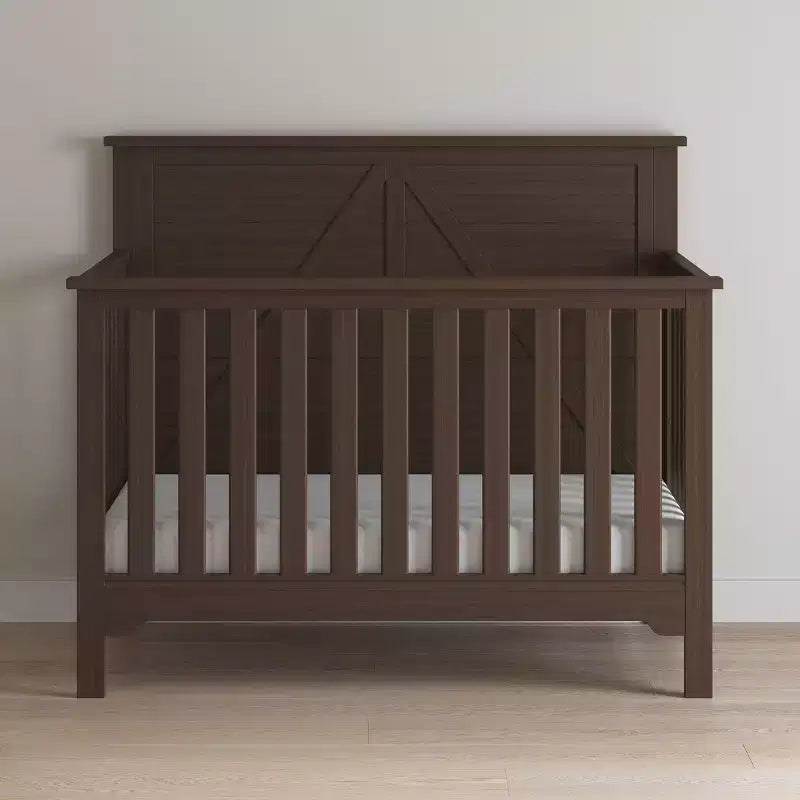 Child Craft Woodland 4-in-1 Convertible Crib, Converts to Day Bed, Toddler Bed, Full Size Bed, 3 Mattress Positions, Baby Safe Finish
