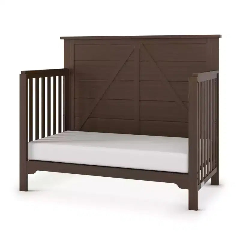 Child Craft Woodland 4-in-1 Convertible Crib, Converts to Day Bed, Toddler Bed, Full Size Bed, 3 Mattress Positions, Baby Safe Finish