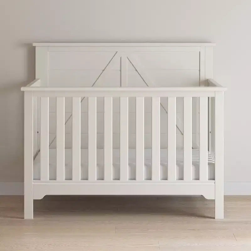 Child Craft Woodland 4-in-1 Convertible Crib, Converts to Day Bed, Toddler Bed, Full Size Bed, 3 Mattress Positions, Baby Safe Finish