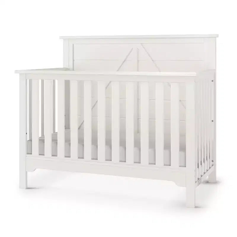 Child Craft Woodland 4-in-1 Convertible Crib, Converts to Day Bed, Toddler Bed, Full Size Bed, 3 Mattress Positions, Baby Safe Finish