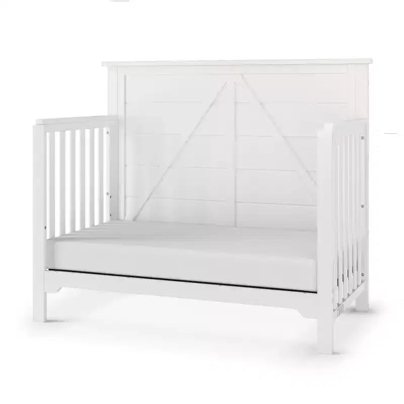 Child Craft Woodland 4-in-1 Convertible Crib, Converts to Day Bed, Toddler Bed, Full Size Bed, 3 Mattress Positions, Baby Safe Finish
