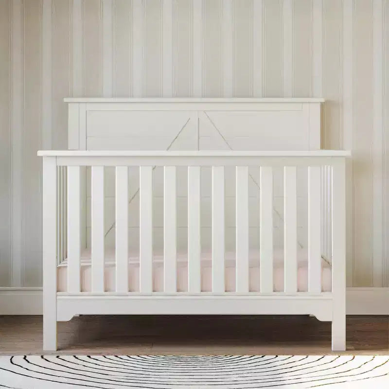 Child Craft Woodland 4-in-1 Convertible Crib, Converts to Day Bed, Toddler Bed, Full Size Bed, 3 Mattress Positions, Baby Safe Finish