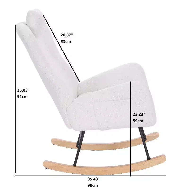 Package includes a Teddy [Regular Account] cushioned rocking chair for children's room, suitable for living room and bedroom