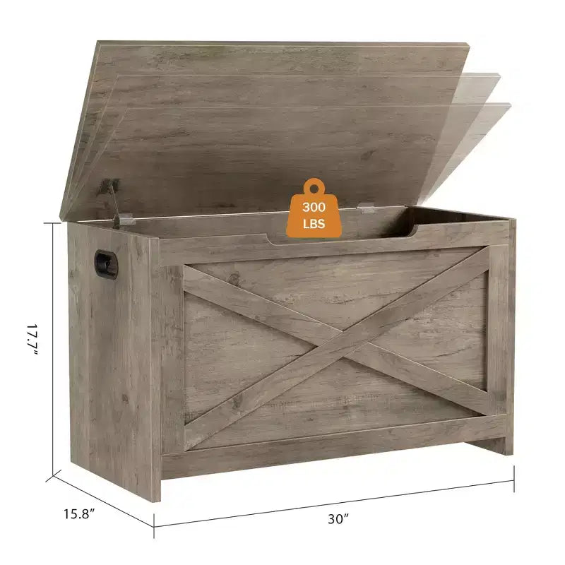 Wooden Storage Bench with Safety Hinge and Multipurpose Seat, Large Shoe Storage Cabinet, Multi-Functional, for Entryway, Living Room, Bedroom