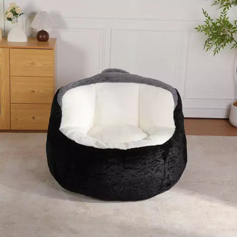 Okak Giant Bean Bag Couch, Bean Bag Chair with Shredded Sponge, Floor Chairs for Adults, Lounge Chair for Living Room