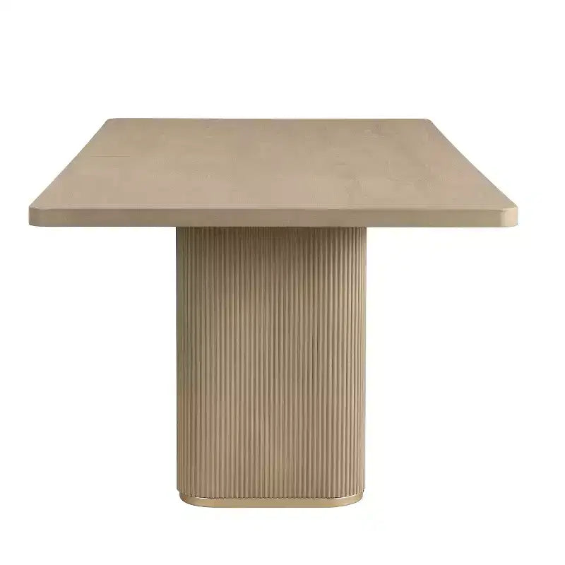 Christopher Knight Home Tessa Modern 8 Seater 84 Oversized Rectangular Dining Table with Pedestal Base