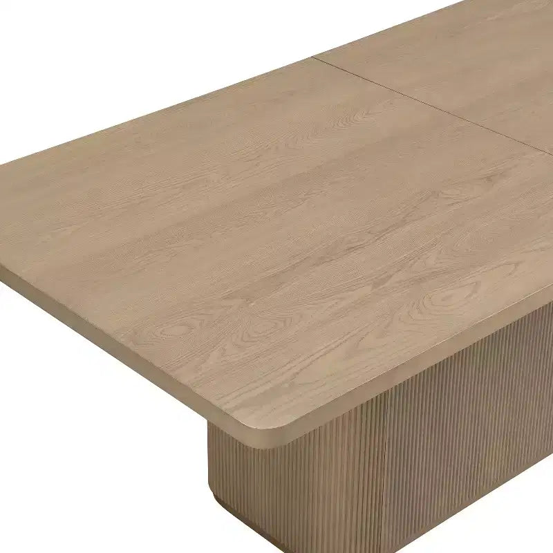 Christopher Knight Home Tessa Modern 8 Seater 84 Oversized Rectangular Dining Table with Pedestal Base