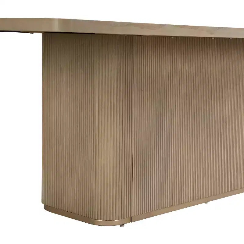 Christopher Knight Home Tessa Modern 8 Seater 84 Oversized Rectangular Dining Table with Pedestal Base