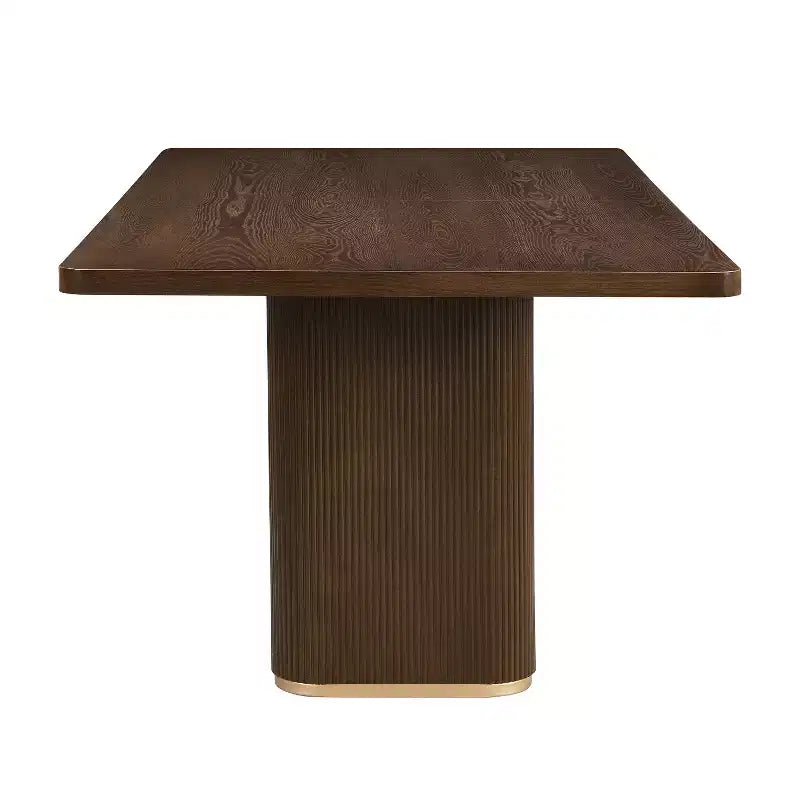 Christopher Knight Home Tessa Modern 8 Seater 84 Oversized Rectangular Dining Table with Pedestal Base