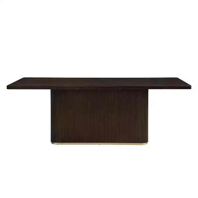 Christopher Knight Home Tessa Modern 8 Seater 84 Oversized Rectangular Dining Table with Pedestal Base
