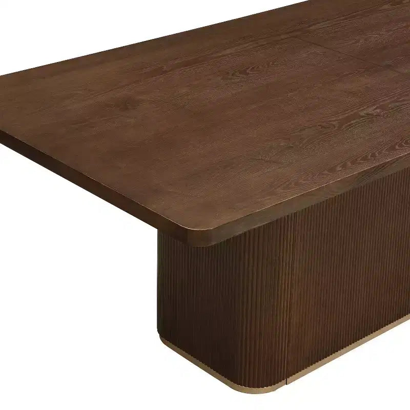 Christopher Knight Home Tessa Modern 8 Seater 84 Oversized Rectangular Dining Table with Pedestal Base