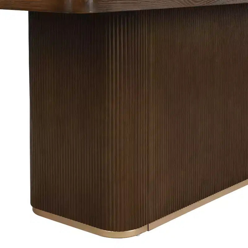 Christopher Knight Home Tessa Modern 8 Seater 84 Oversized Rectangular Dining Table with Pedestal Base