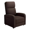 Linen Fabric Manual Recliner Chair, with High Backrest, Thick Cushion, Adjustable Push Back, Lazy Lounge Chair for Living Room, Home Theater, Bedroom