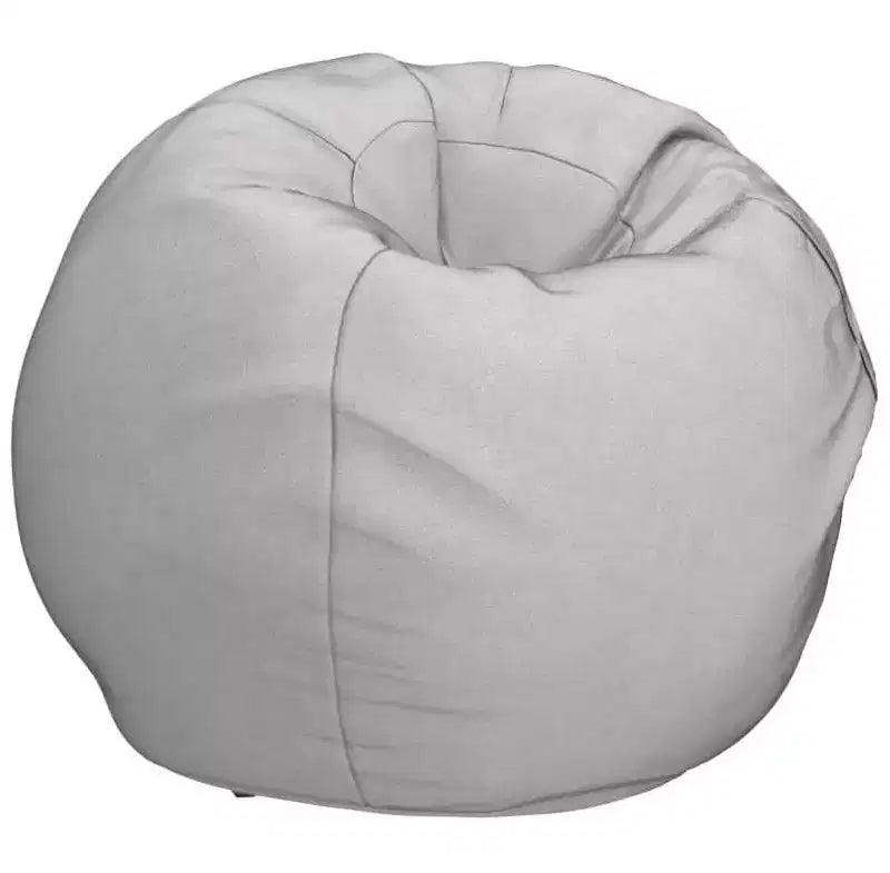TUYOHW Round Bean Bag Chair for Adults, High-Density Foam Floor Chair for Firm Support, Modern Lazy Sofa Chair for Living Room