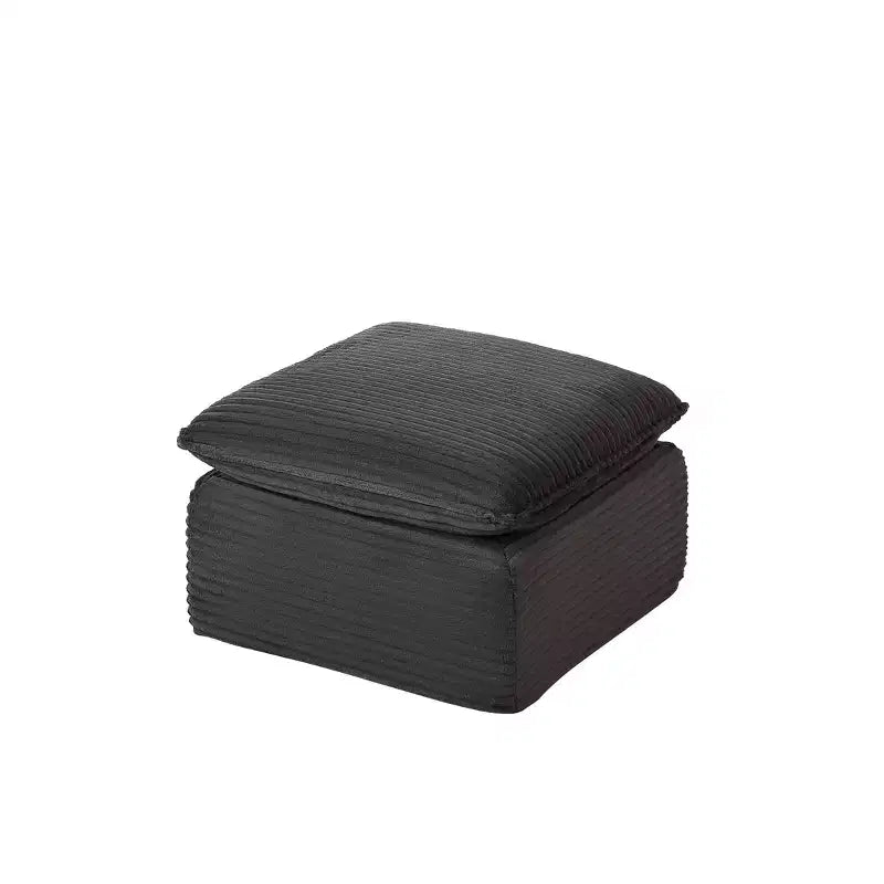 TUYOHW Modern Cloud-Like Modular Ottoman for Sectional Sofas,Plush Corduroy Fabric Footrest Ottoman with High Density Sponge Padding