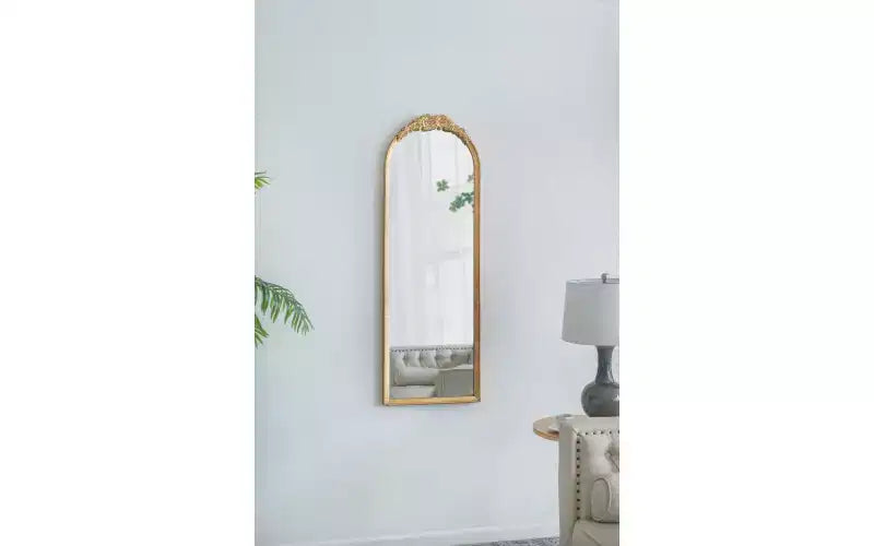 19 x 56 Inch Wood Floor Mirror Full Length Design
