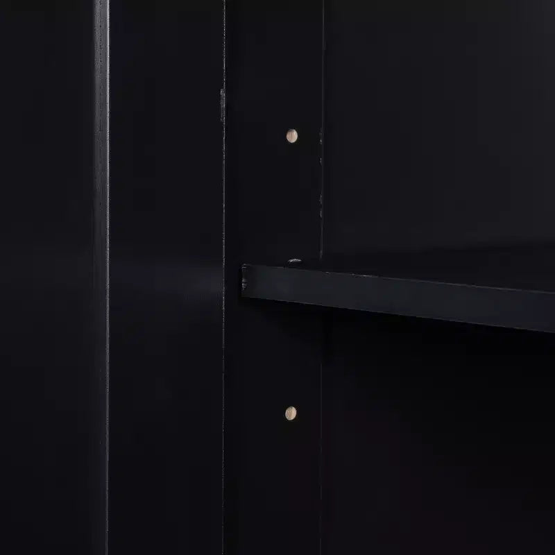 GDFStudio Nolan Modern Wood Tall Bathroom Storage Cabinet with Tilt-Out Laundry Hamper, Double-Door Cabinet, Upper Shelves and Drawer