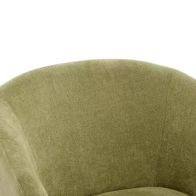 Modern Accent Chair with Round Back and Wooden Legs, Soft Fabric Upholstery, for Living Room or Office