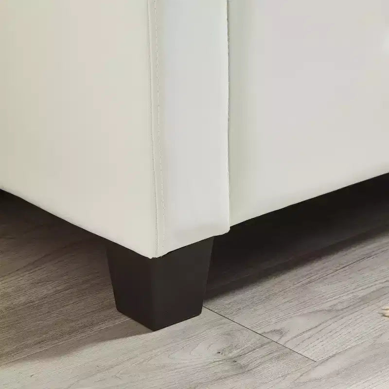 48 Modern PU Leather Storage Bench with Flip-Top, Entryway Bench with Storage for Living Room, Bedroom, or Entryway-Panipeachy