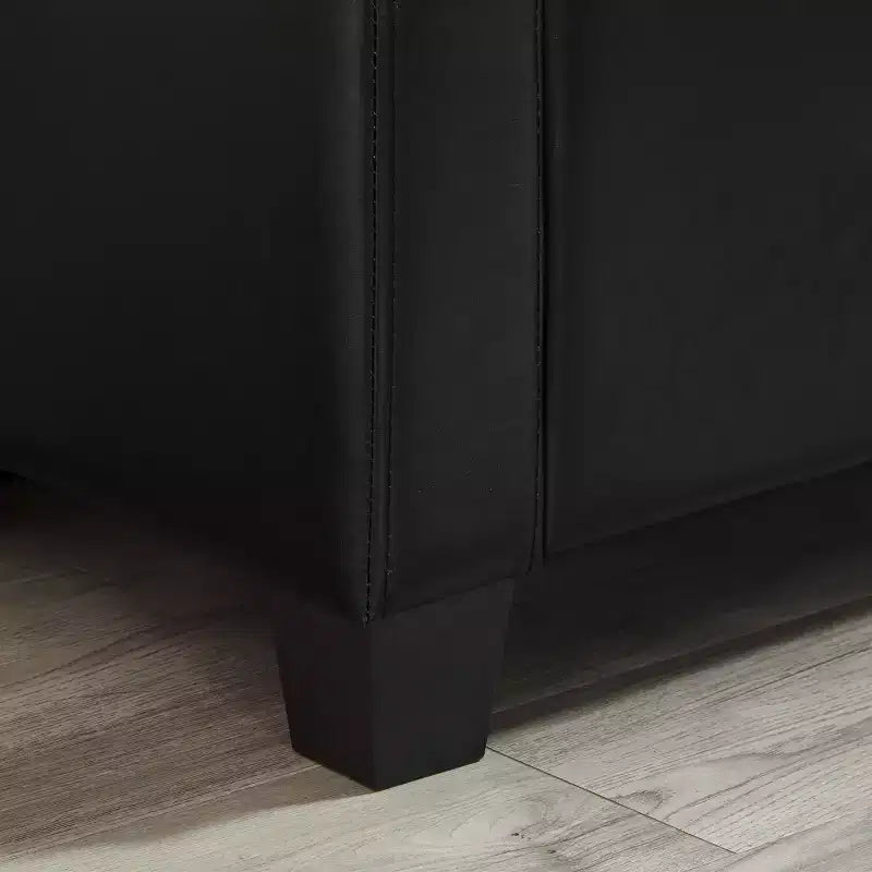 48 Modern PU Leather Storage Bench with Flip-Top, Entryway Bench with Storage for Living Room, Bedroom, or Entryway-Panipeachy