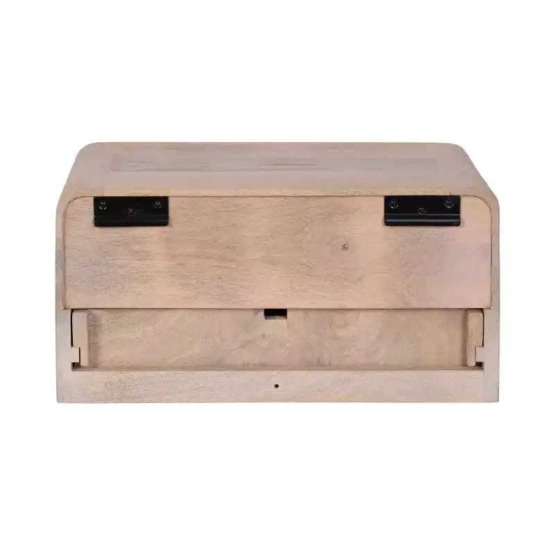 Kate and Laurel Kato Floating Side Table, 18x10x9, White