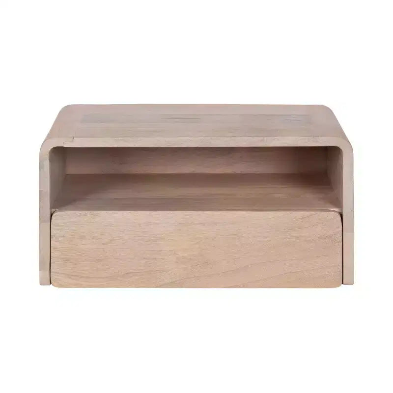 Kate and Laurel Kato Floating Side Table, 18x10x9, White