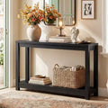 Besiost 47-In Console Table with Storage Shelf, Narrow Entryway Table Behind Sofa Table