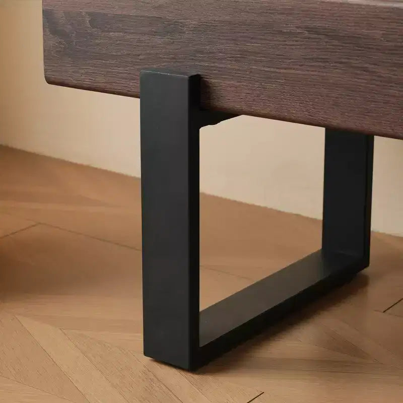 59 Farmhouse Dining Bench with MDF Top and Metal Legs for Multiple Uses