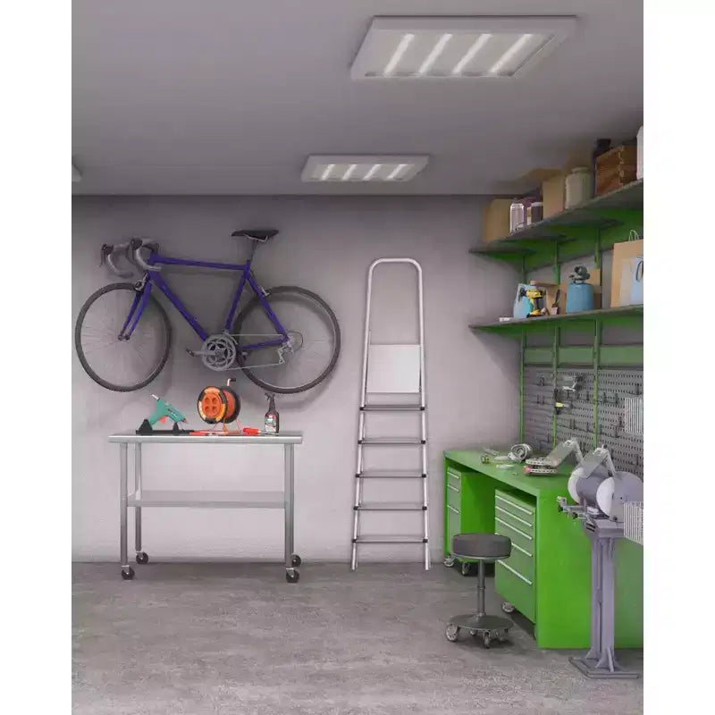 Coolmee Heavy Duty Stainless Steel Table for Prep and Work, NSF Commercial Table with Adjustable Bottom Shelf for Kitchen, Restaurant, Home, Garage