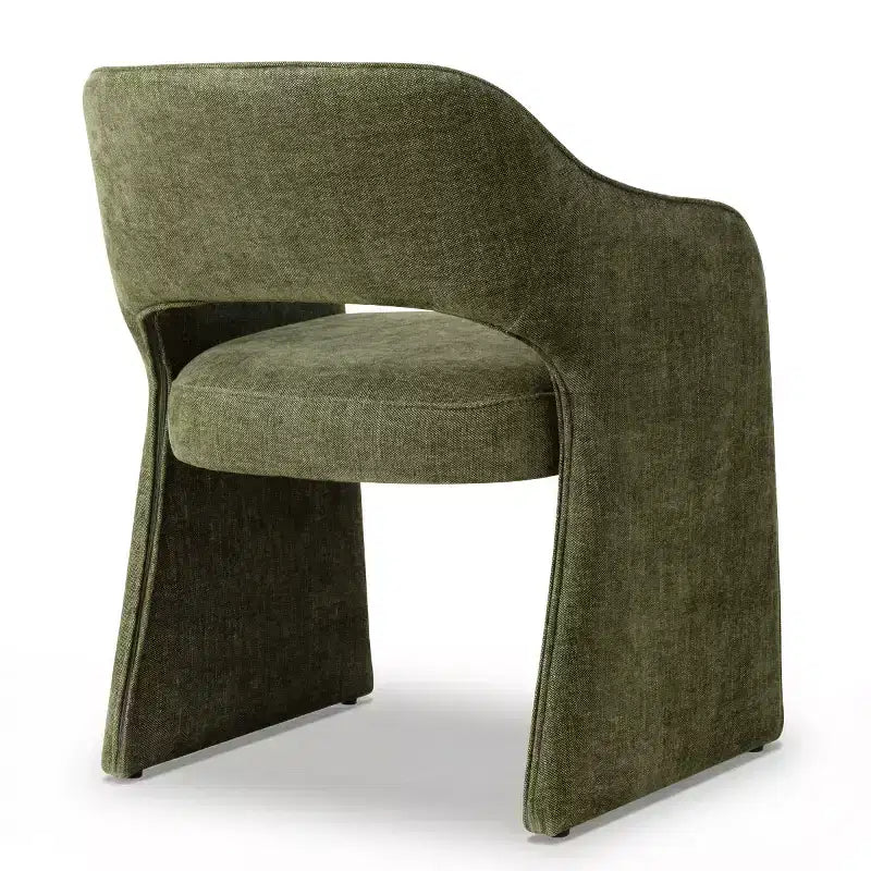 8-Piece Modern Dining Chairs, Fully Upholstered Fabric Kitchen Seating, Dining Room Chairs with Integrated Armrest and Leg Design-Panipeachy