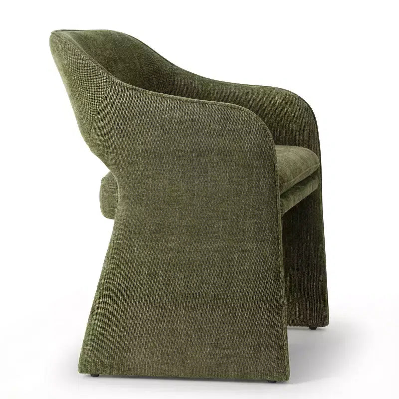 8-Piece Modern Dining Chairs, Fully Upholstered Fabric Kitchen Seating, Dining Room Chairs with Integrated Armrest and Leg Design-Panipeachy