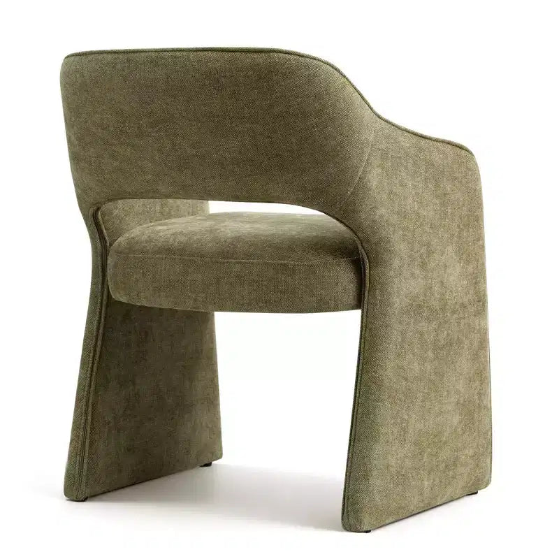 8-Piece Modern Dining Chairs, Fully Upholstered Fabric Kitchen Seating, Dining Room Chairs with Integrated Armrest and Leg Design-Panipeachy