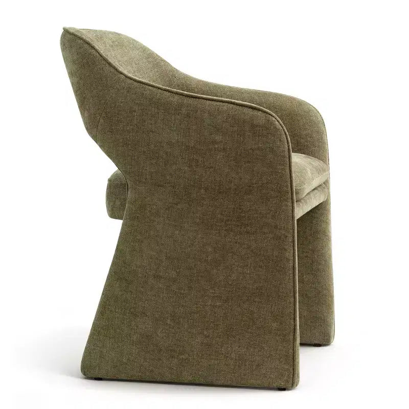 8-Piece Modern Dining Chairs, Fully Upholstered Fabric Kitchen Seating, Dining Room Chairs with Integrated Armrest and Leg Design-Panipeachy