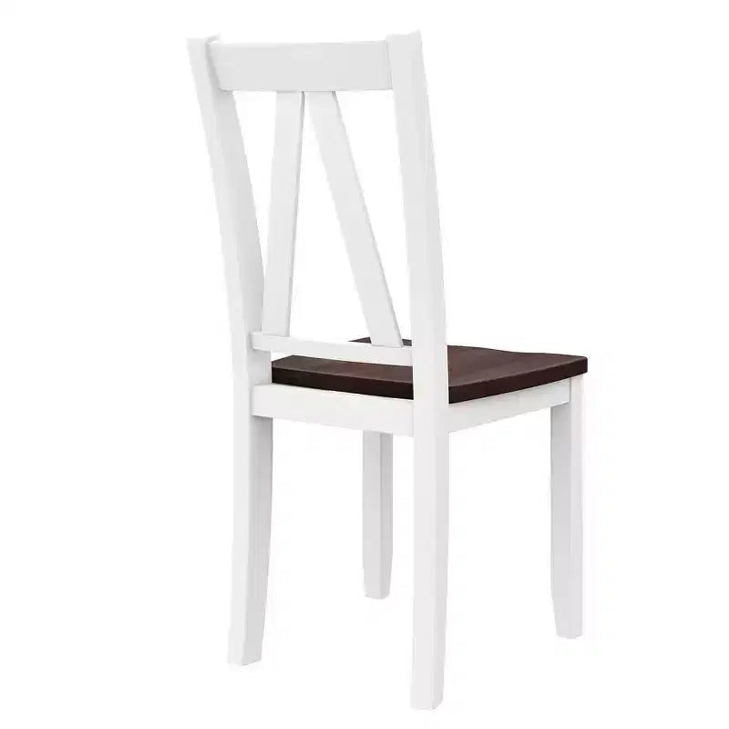 Whisen 6-Piece Wood Kitchen Dining Table Set for 6-Person, Rectangle Kitchen Dining Table & 4 Side Chairs, Long Bench