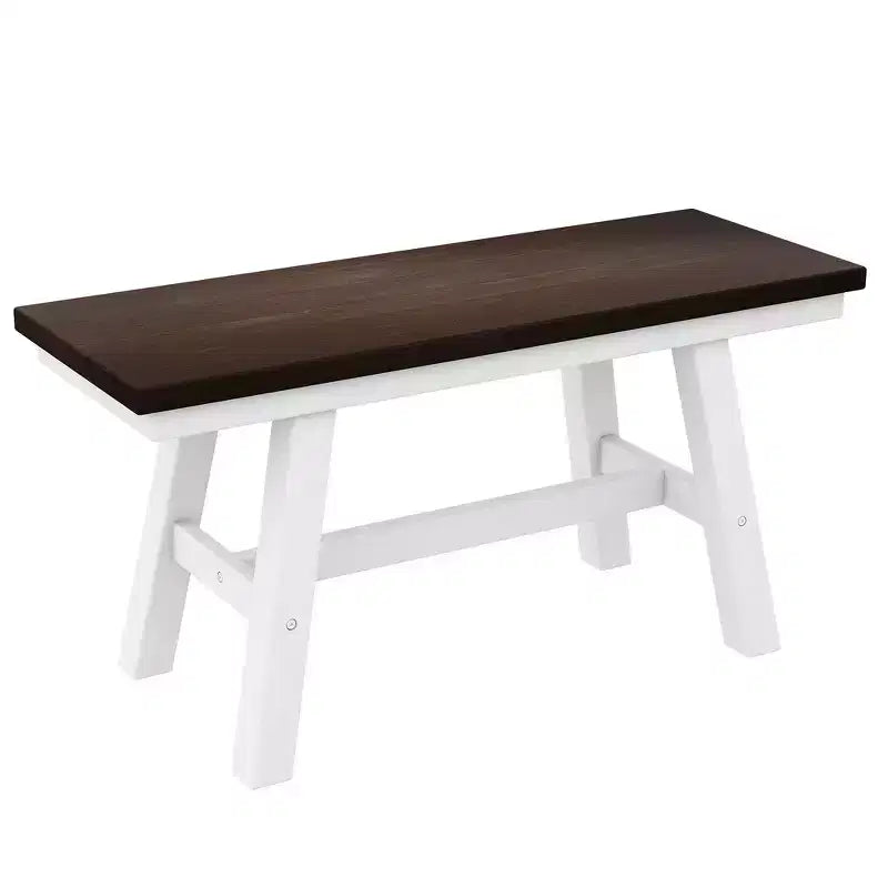 Whisen 6-Piece Wood Kitchen Dining Table Set for 6-Person, Rectangle Kitchen Dining Table & 4 Side Chairs, Long Bench