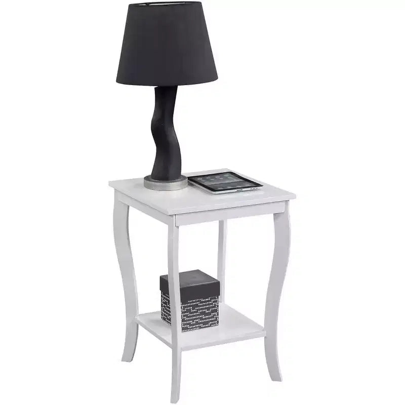 HomeStock Square Wood Table Top End Table 1 -piece