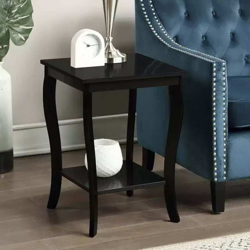 HomeStock Square Wood Table Top End Table 1 -piece