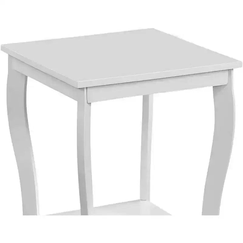 HomeStock Square Wood Table Top End Table 1 -piece