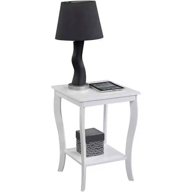 HomeStock Square Wood Table Top End Table 1 -piece
