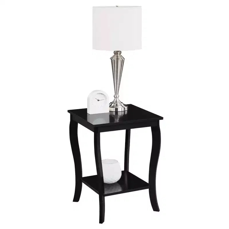 HomeStock Square Wood Table Top End Table 1 -piece