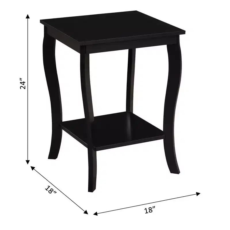 HomeStock Square Wood Table Top End Table 1 -piece