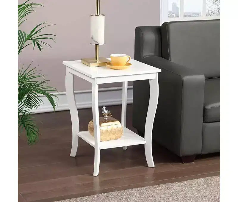 HomeStock Square Wood Table Top End Table 1 -piece