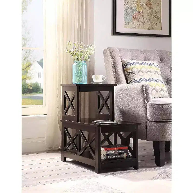 HomeStock Rectangle Wood Table Top End Table 1 -piece