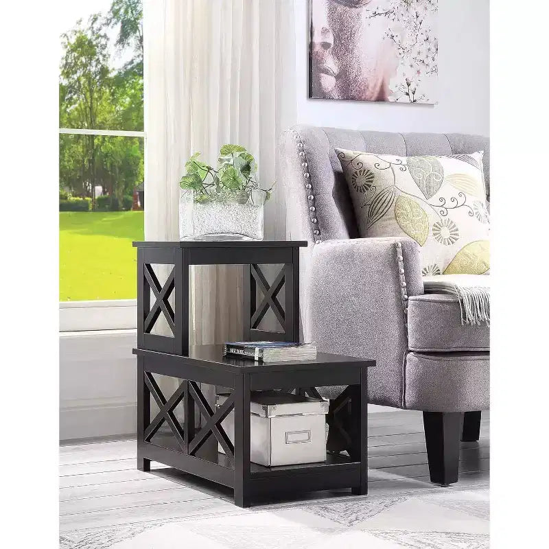 HomeStock Rectangle Wood Table Top End Table 1 -piece
